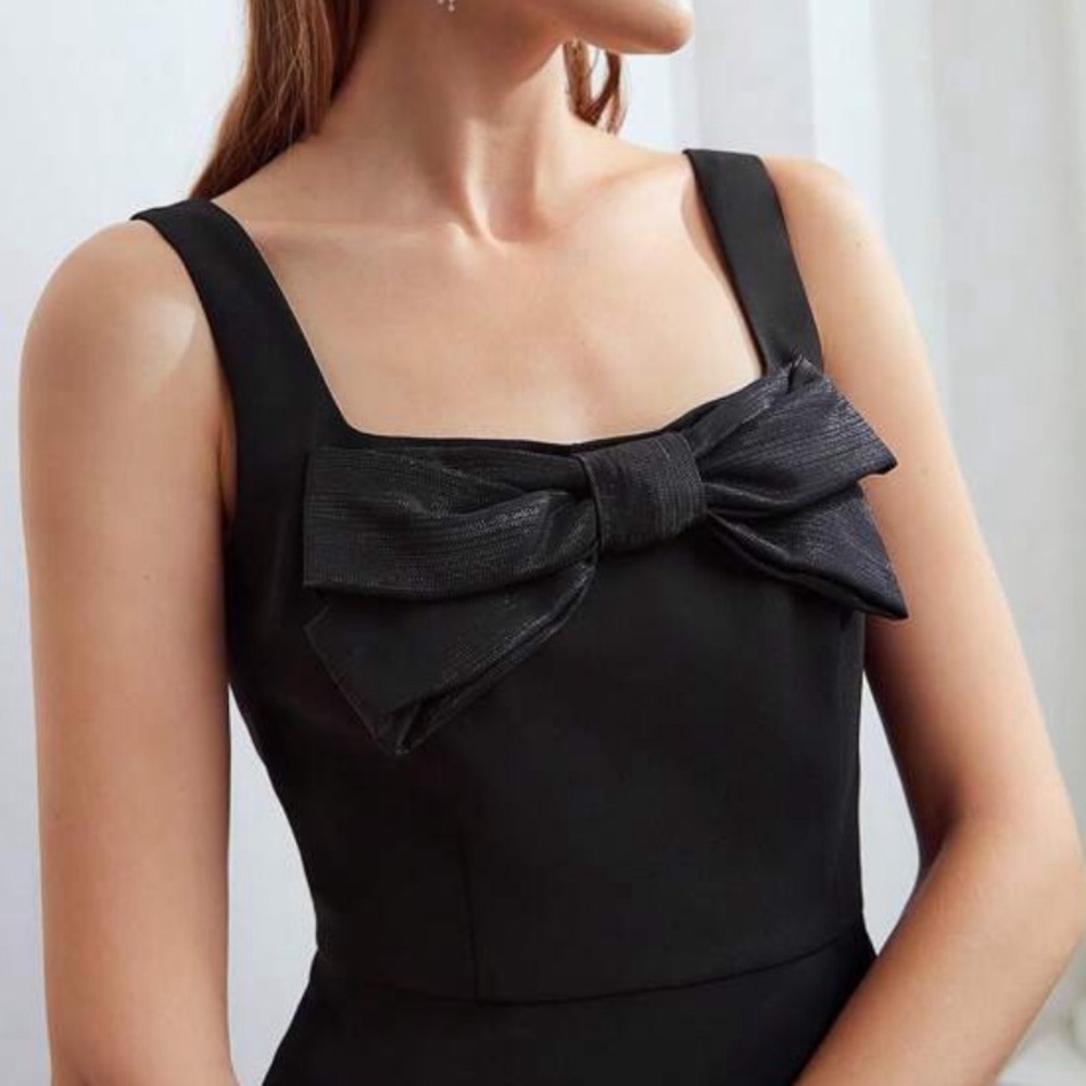 BLACK MINI DRESS - Picture 4 of 7